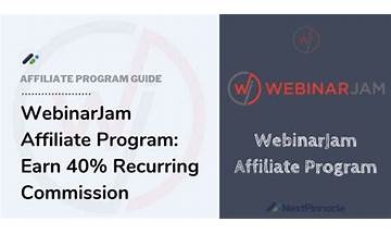 WebinarJam Affiliate Program Review 2023: Earn 40% Recurring Commission